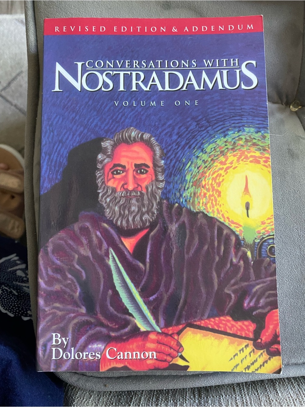 Conversations with Nostradamus Volume One by Dolores Cannon - Purple Cover